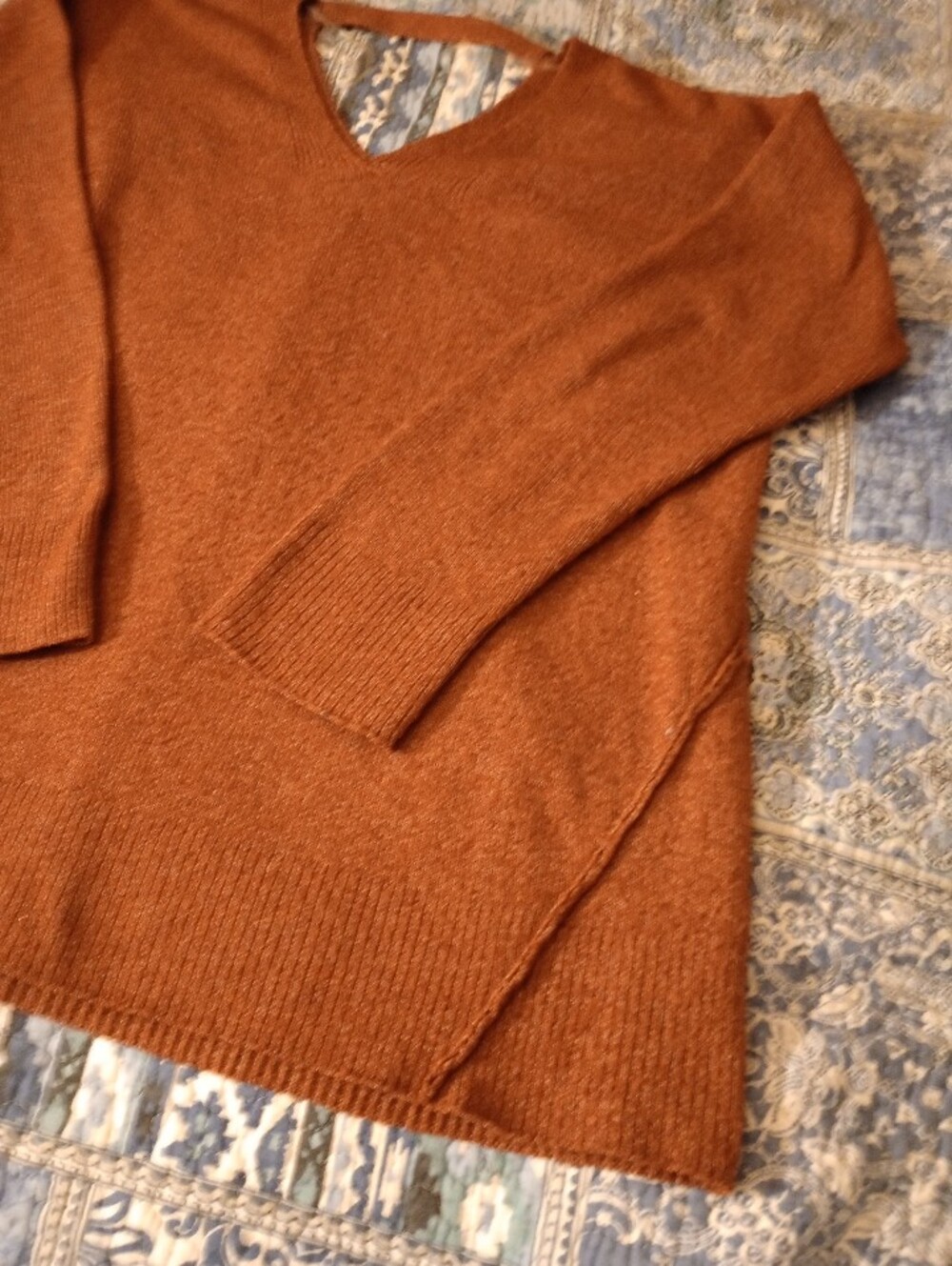 Boho Oversized Knit Sweater- Rustic Color - Picture 3 of 12